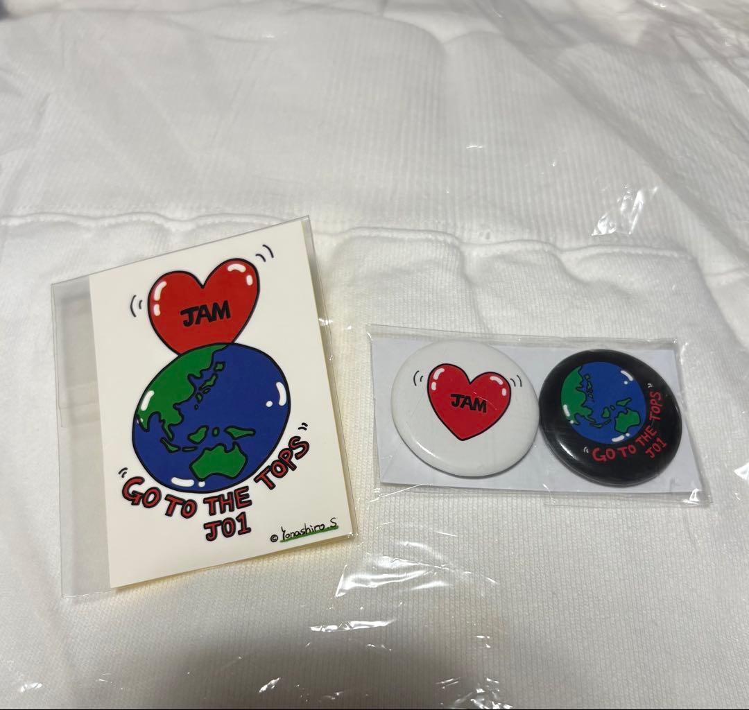 JO1 GO TO THE TOPS パーカー(M) バッジ・ステッカーセット