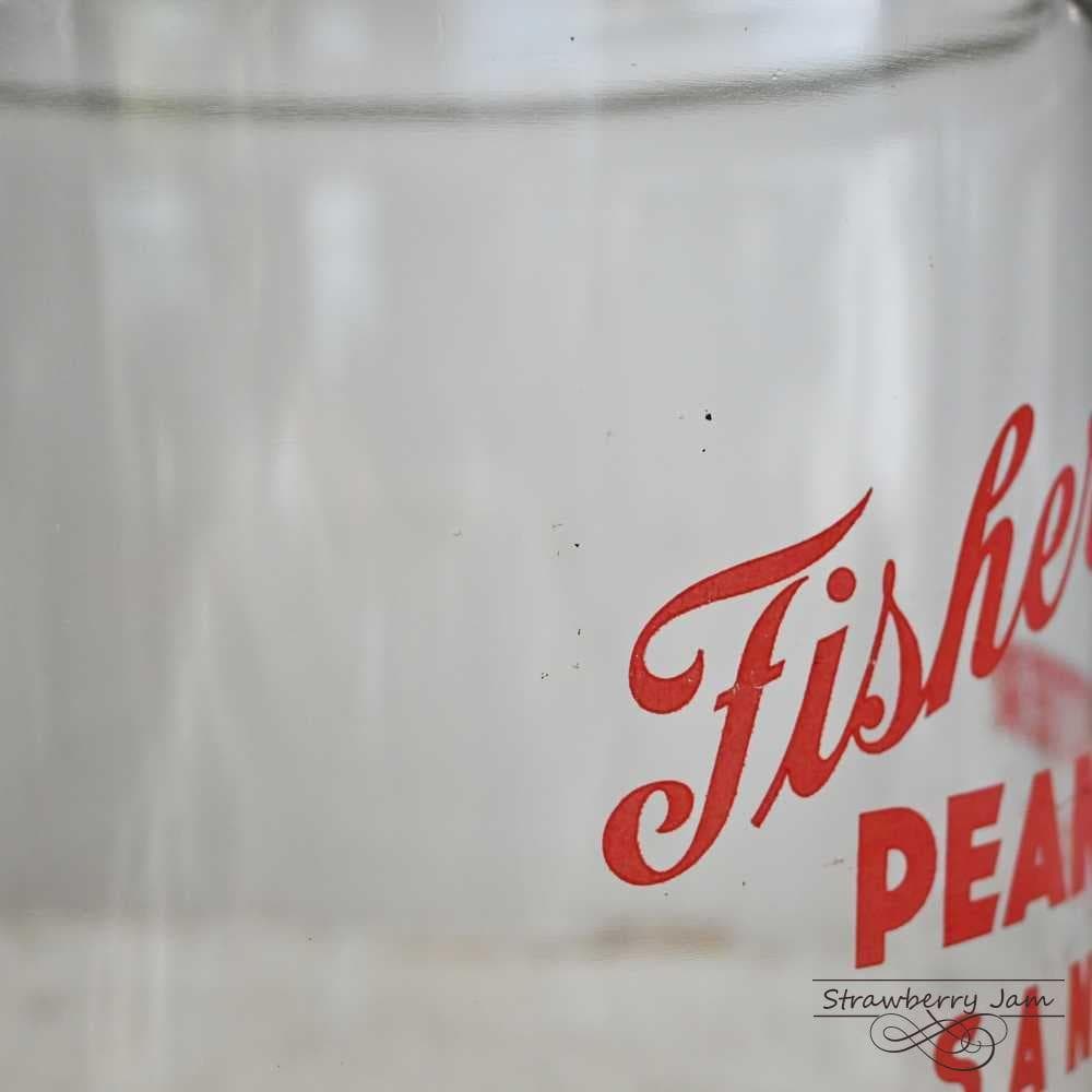 IKI-560 アメリカヴィンテージ ガラスジャー ピーナツバター お米入れ