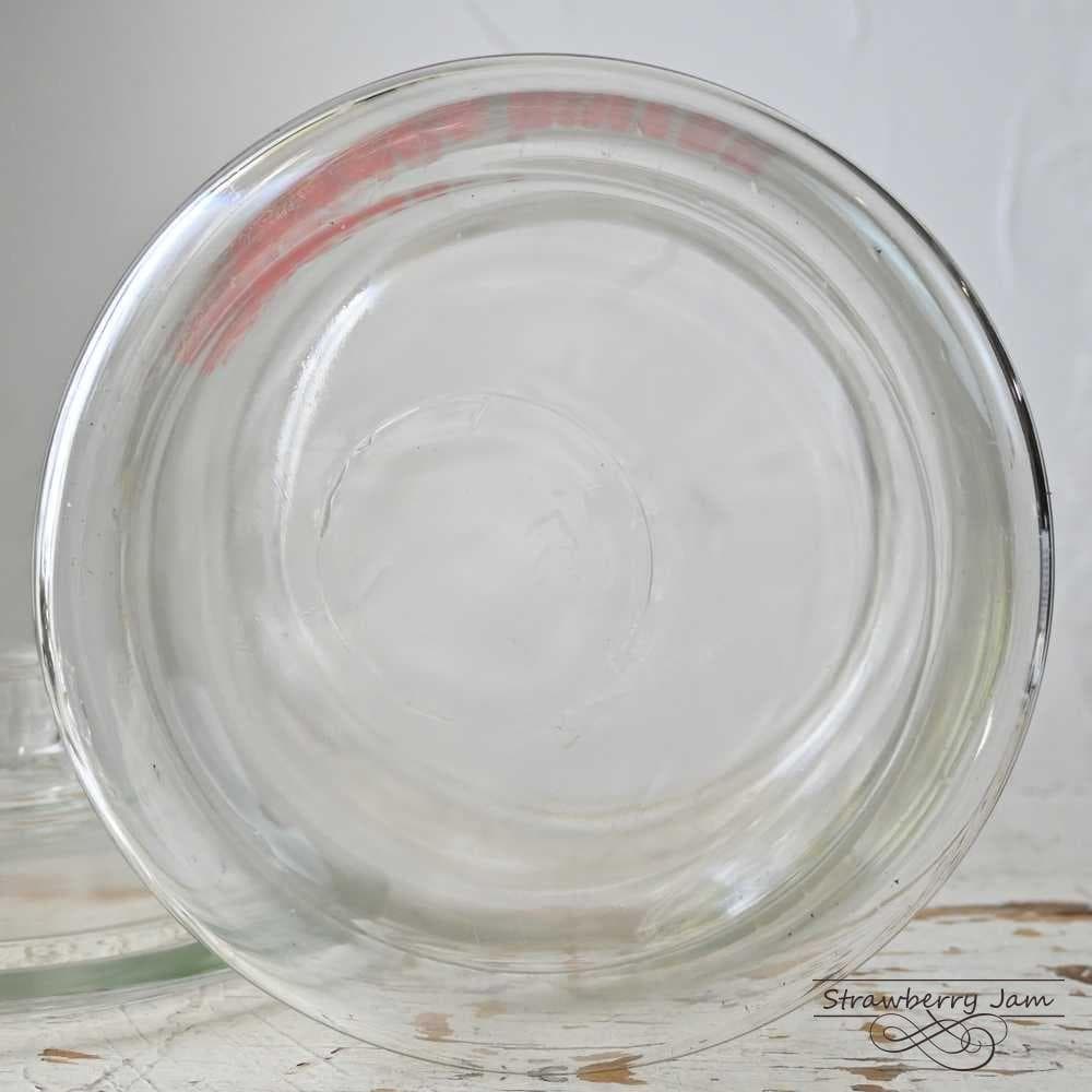 IKI-560 アメリカヴィンテージ ガラスジャー ピーナツバター お米入れ