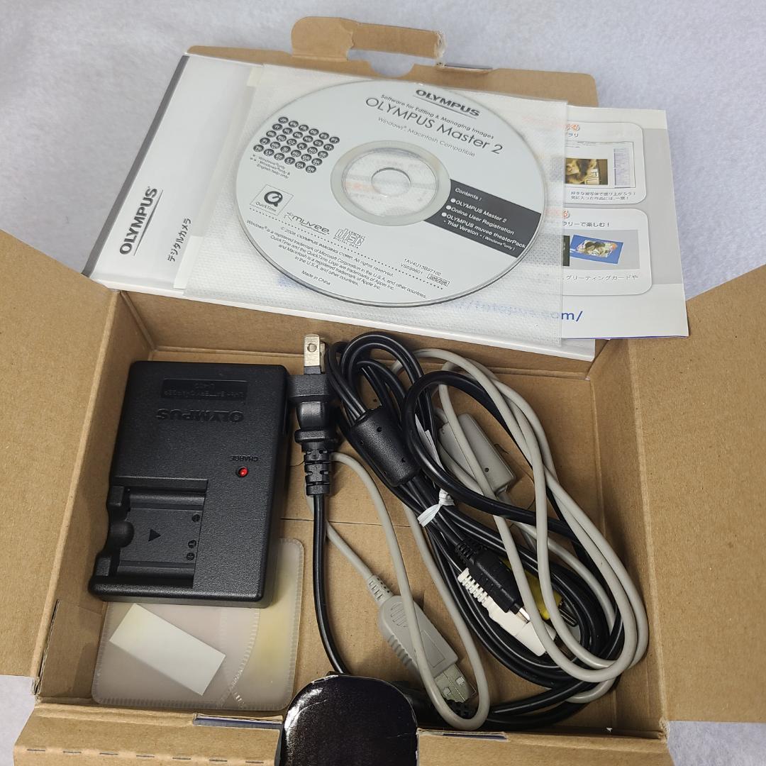 OLYMPUS オリンパス デジカメ u1060ブルー コンデジ　充電器付き