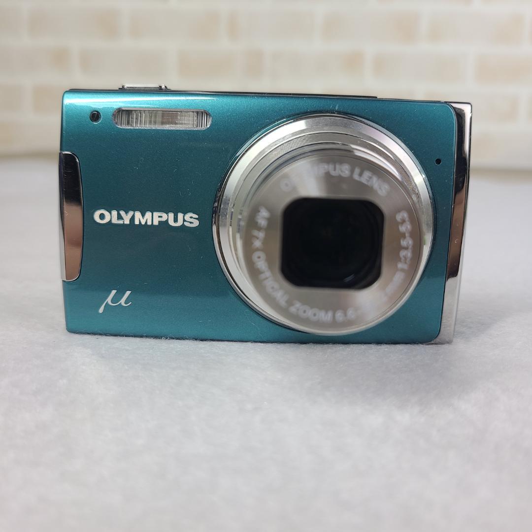 OLYMPUS オリンパス デジカメ u1060ブルー コンデジ　充電器付き