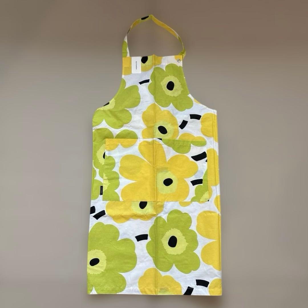 marimekko エプロン　ピエニ　ウニッコ　ビタミンカラー　新品