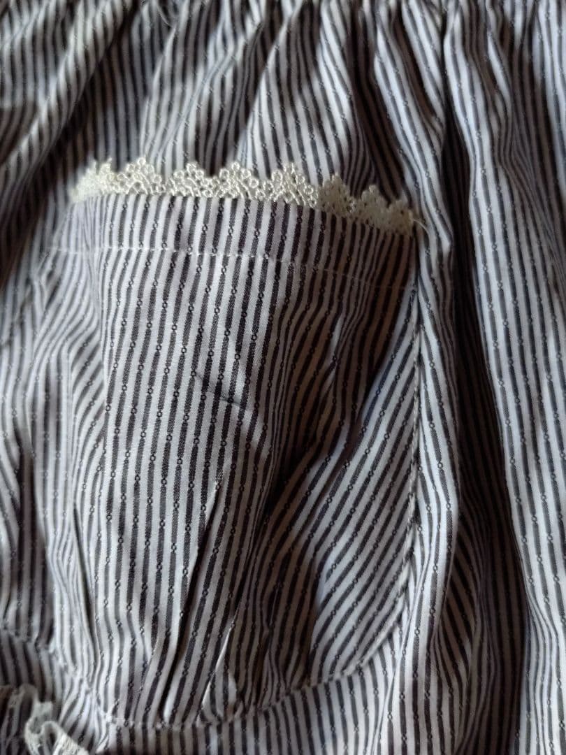 ピースナウ 可愛いリボン&レースのエプロン ロリータ系 美品