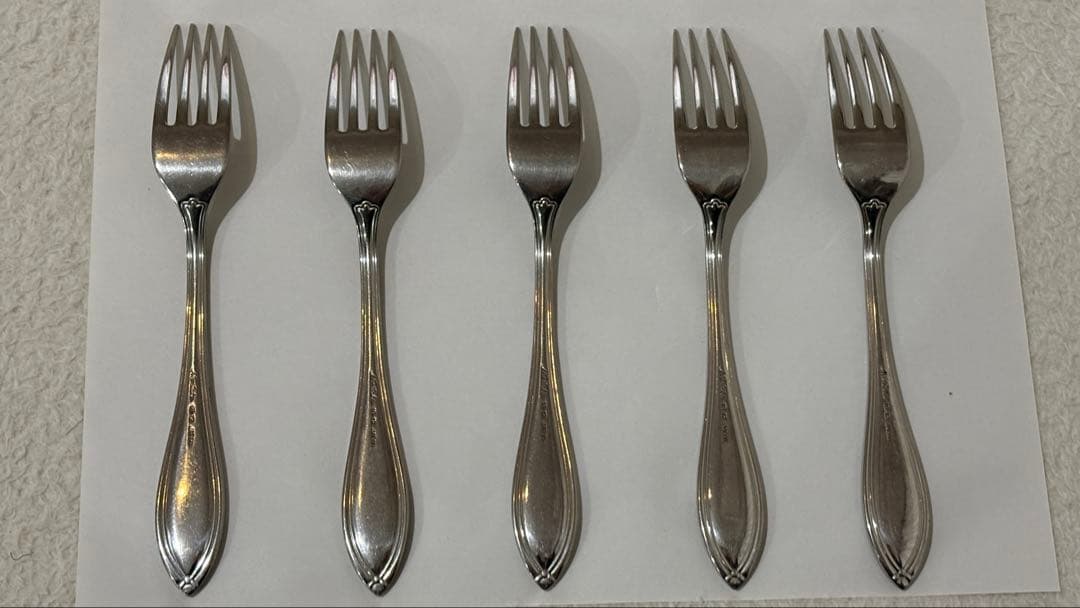 美品　ノリタケ　セレブレーション　フォーク　ゴールド　リボン　廃盤品　5本セット