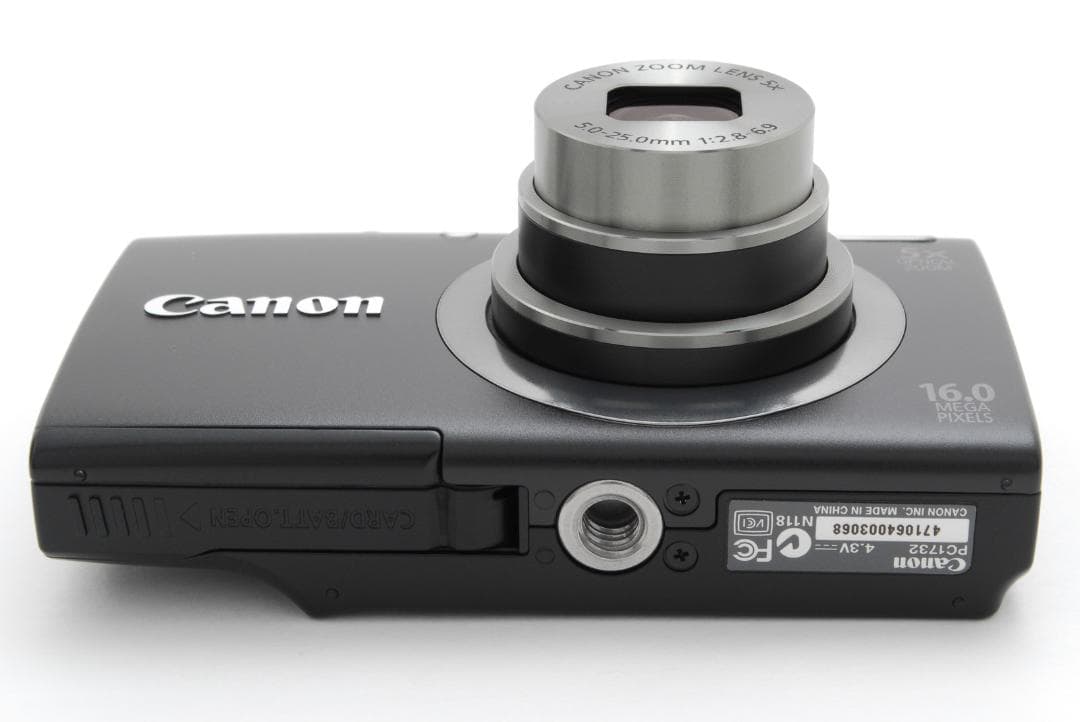 【新品、動作確認、実写有】Canon PowerShot A2300黒 コンデジ