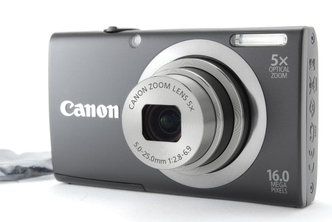 【新品、動作確認、実写有】Canon PowerShot A2300黒 コンデジ