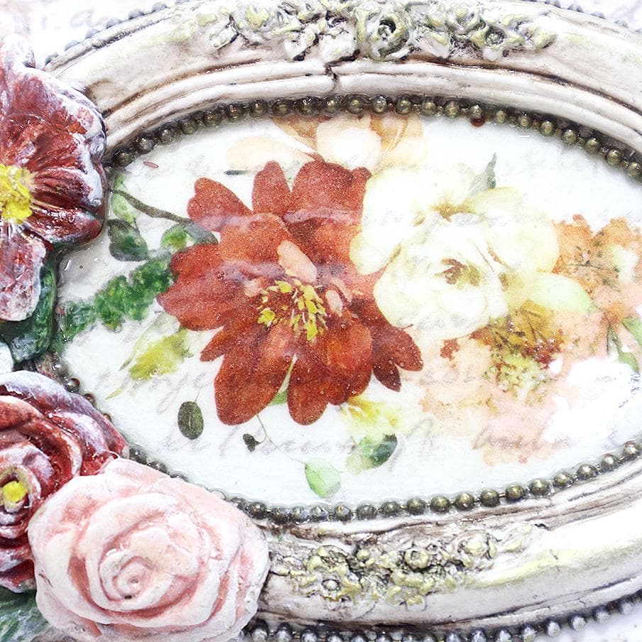 ロココ調ジュエリーボックス 【薔薇の宝石箱】 シャビーシック 小物入れ