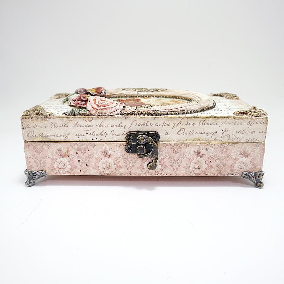 ロココ調ジュエリーボックス 【薔薇の宝石箱】 シャビーシック 小物入れ