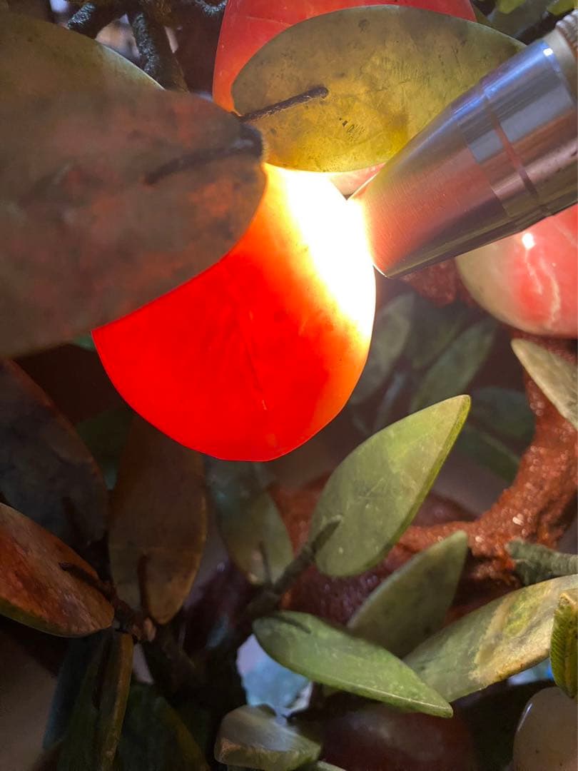 中国美術 天然石 玉石 桃 盆景 置物 古玩 年代物