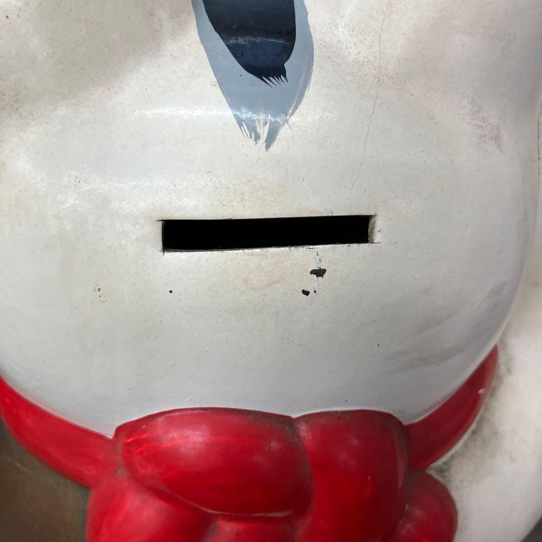 4F 招き猫 貯金箱 常滑焼 陶器 置物 縁起物 レトロ 飾り インテリア