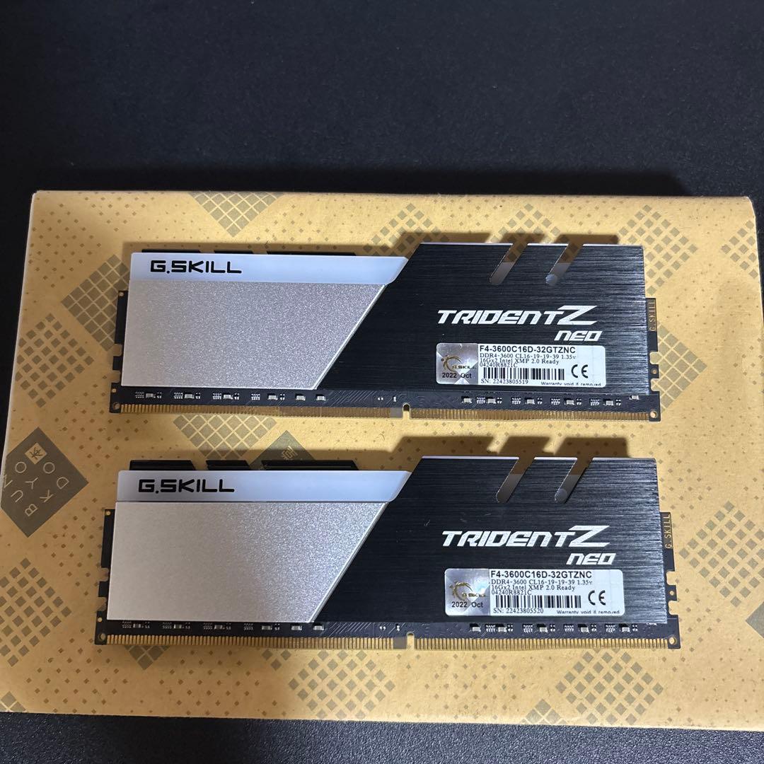G.SKILL TRIDENT Z NEO 32GB(16GB×2) DDR4