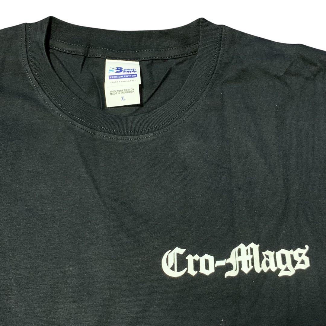 Cro-Mags ロングスリーブTシャツ XL 黒 新品 00s 袖プリ