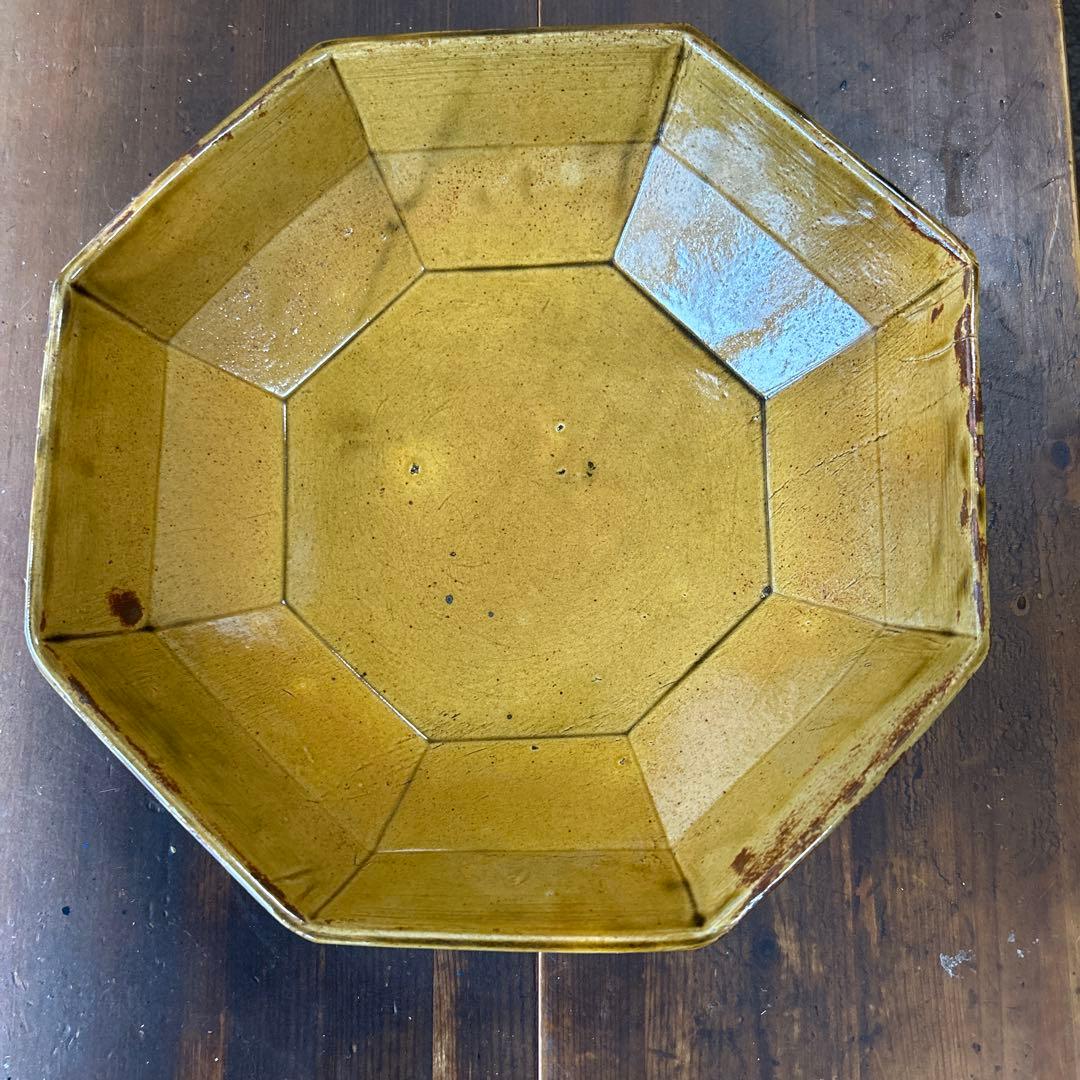 作家　陶芸作家　八角鉢　9寸　サラダ鉢　大鉢