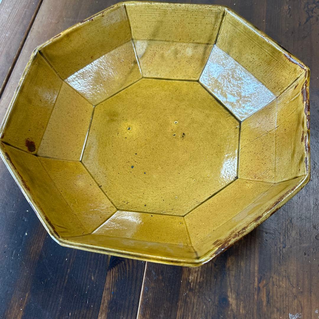 作家　陶芸作家　八角鉢　9寸　サラダ鉢　大鉢