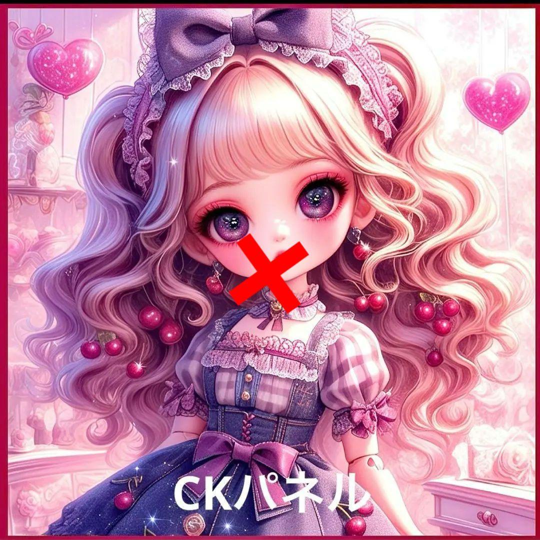 激レアドール女の子パネル生地　ハンドメイド