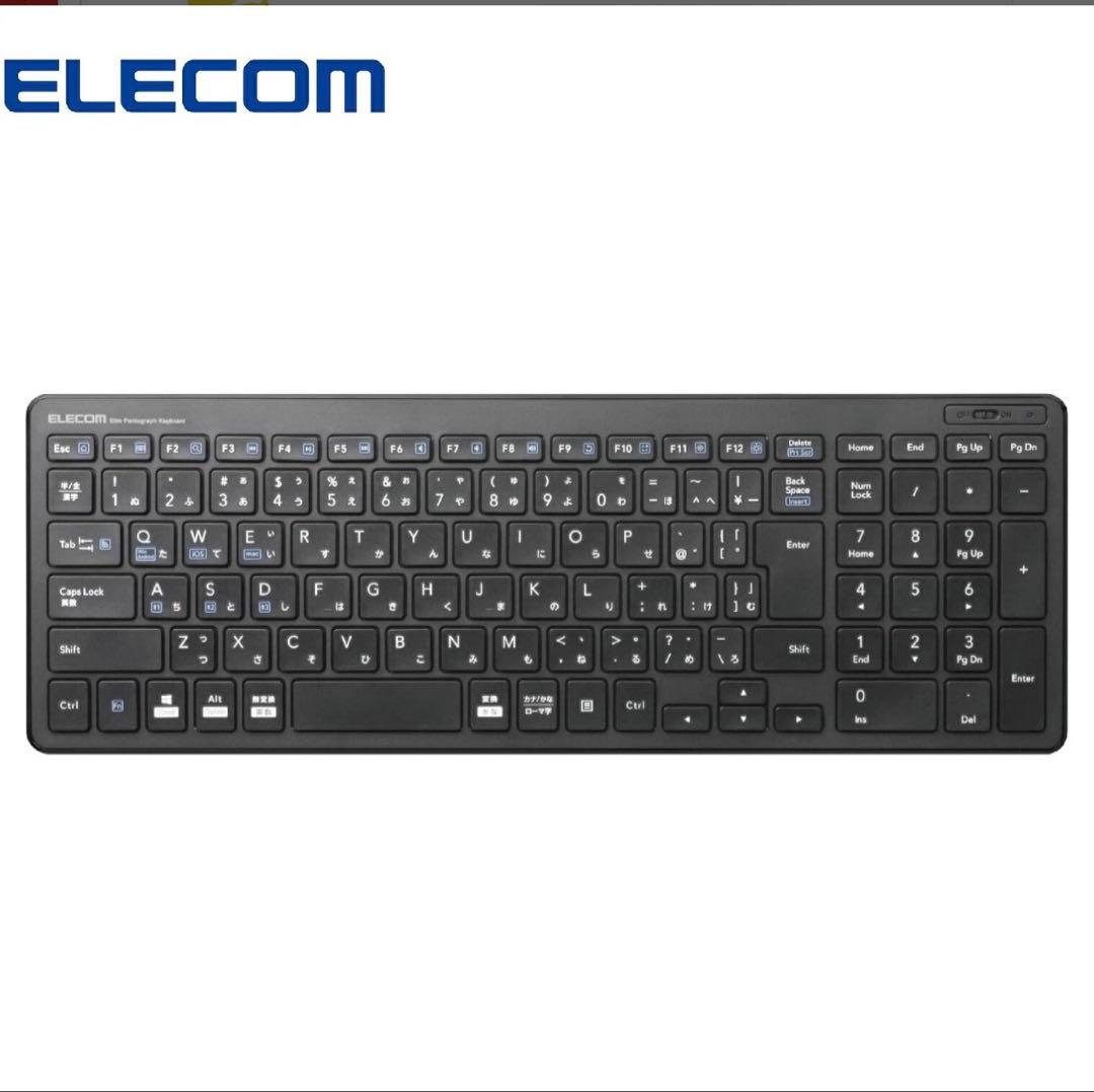 ELECOM Bluetoothコンパクトキーボード　TK-FBP101BK