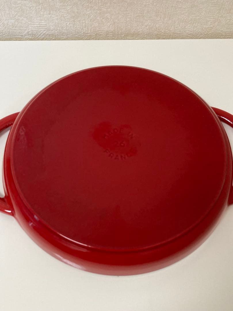 staub ストウブ スチーム&グリル チェリー 26cm ガラス蓋付き