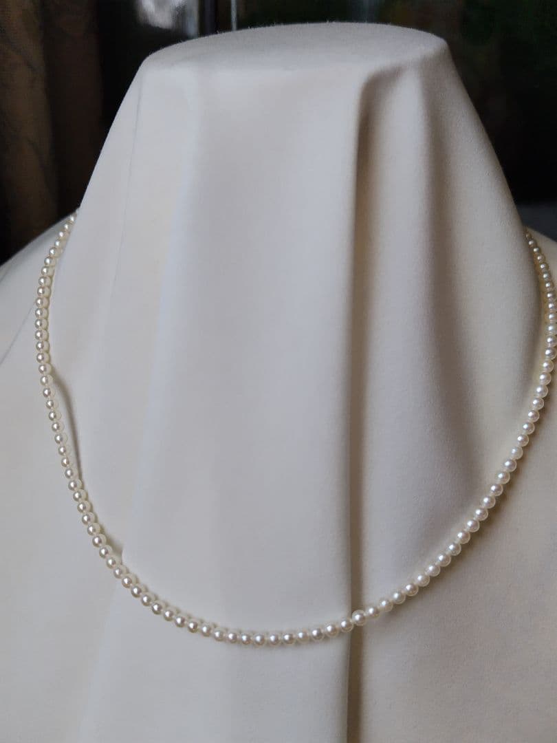 K18 アコヤ真珠ベビーパールネックレス 極小