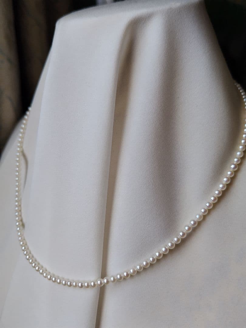 K18 アコヤ真珠ベビーパールネックレス 極小