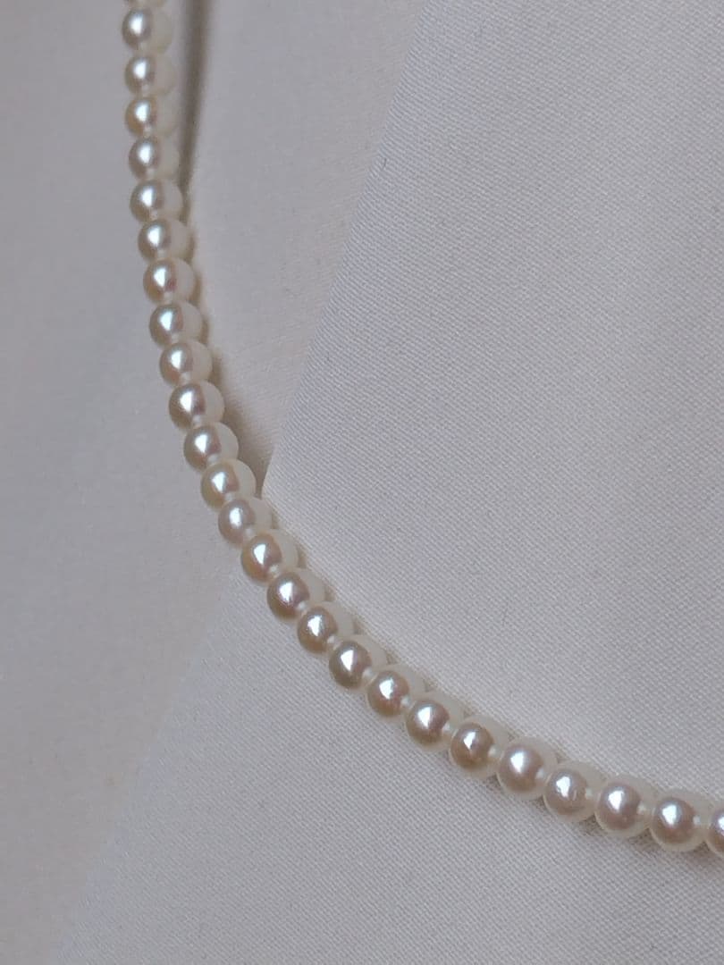 K18 アコヤ真珠ベビーパールネックレス 極小