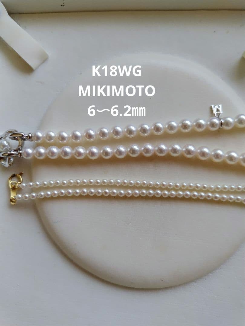 K18 アコヤ真珠ベビーパールネックレス 極小