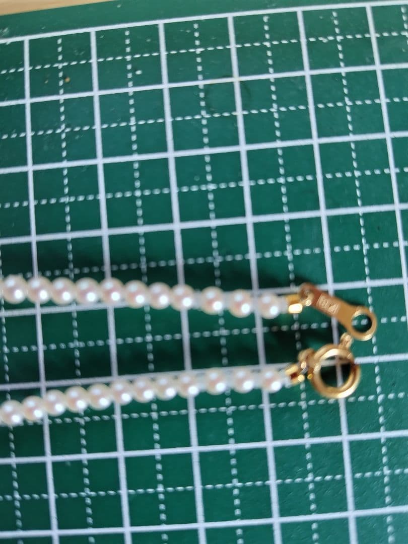 K18 アコヤ真珠ベビーパールネックレス 極小