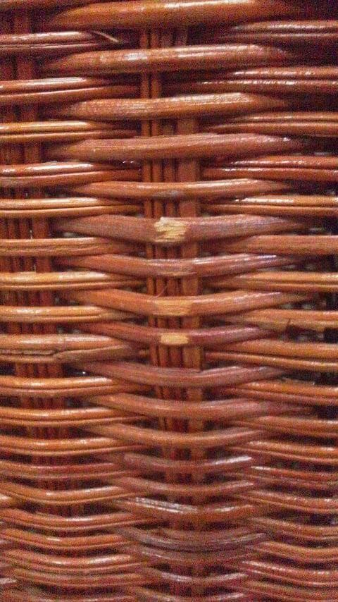 アンティーク 籐バスケット ふた付き 籐ボックス 籐かご