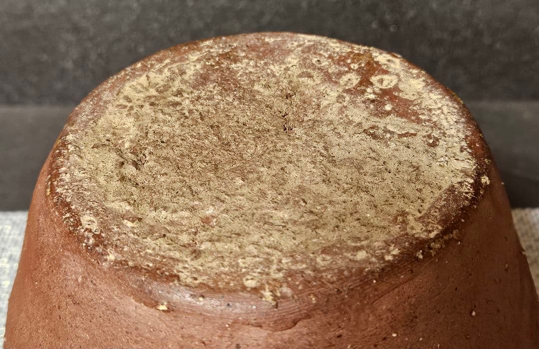 【時代古作品❗】明治時代頃　古備前　波状文様　片口壺　花入れ　花生け　茶道具