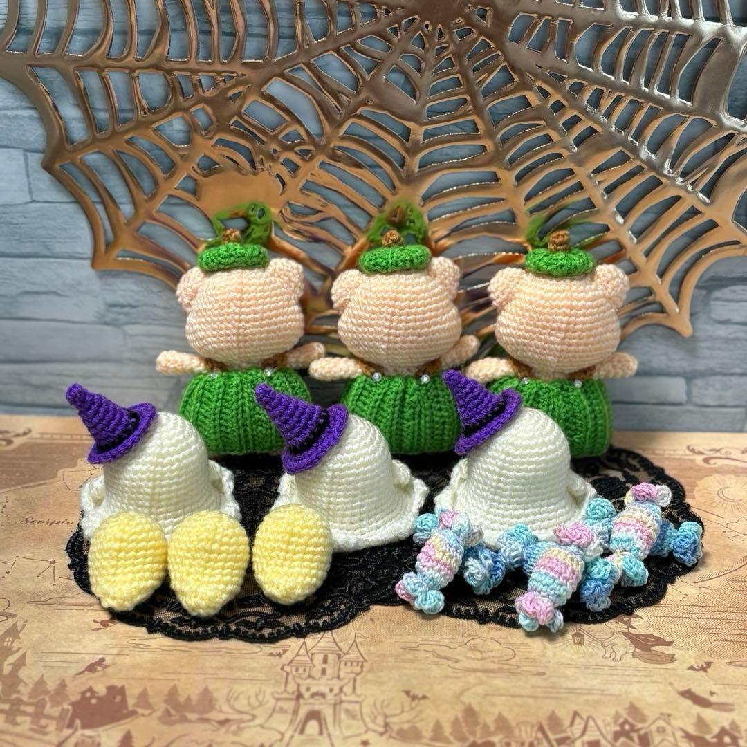 あみぐるみ　ぶたさん　ハロウィン　【ゆっこ】ハンドメイド