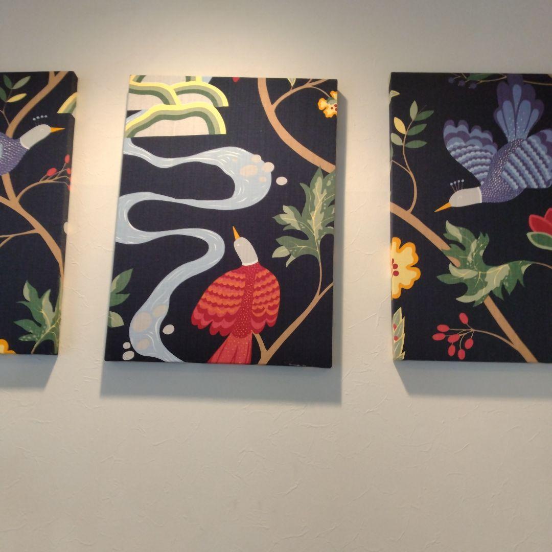 ファブリックパネル　ボラス　バードランド　鳥　おしゃれ