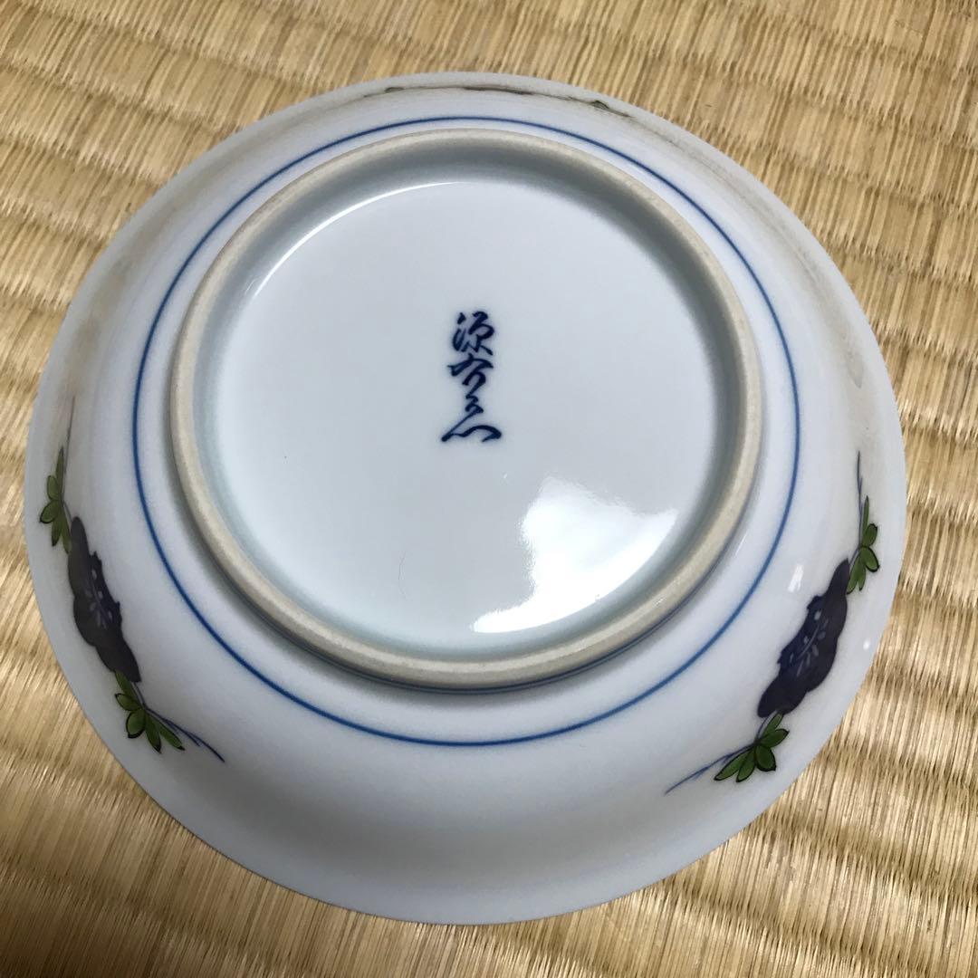 源右衛門窯　松と鶴の皿5枚