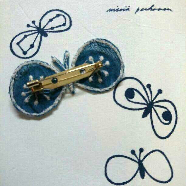 PARTY ☆ ミナペルホネン   ひらひら  ブローチ or ヘアパッチンピン