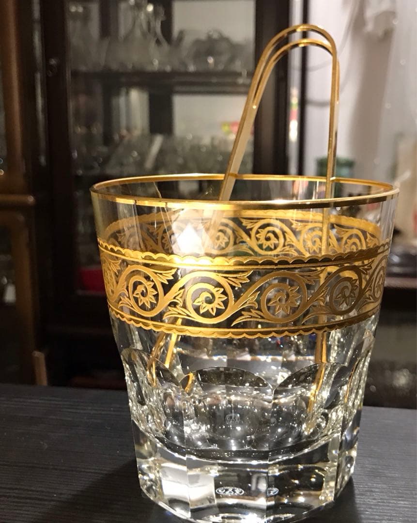 稀少オールドバカラBaccaratエルドラドEldoradoアイスペール☆金彩☆