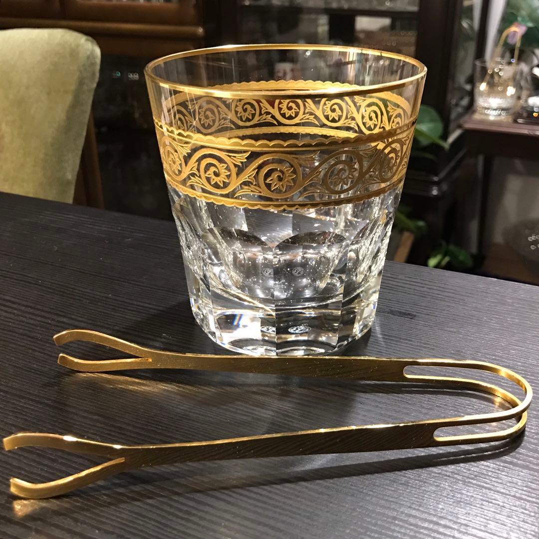 稀少オールドバカラBaccaratエルドラドEldoradoアイスペール☆金彩☆