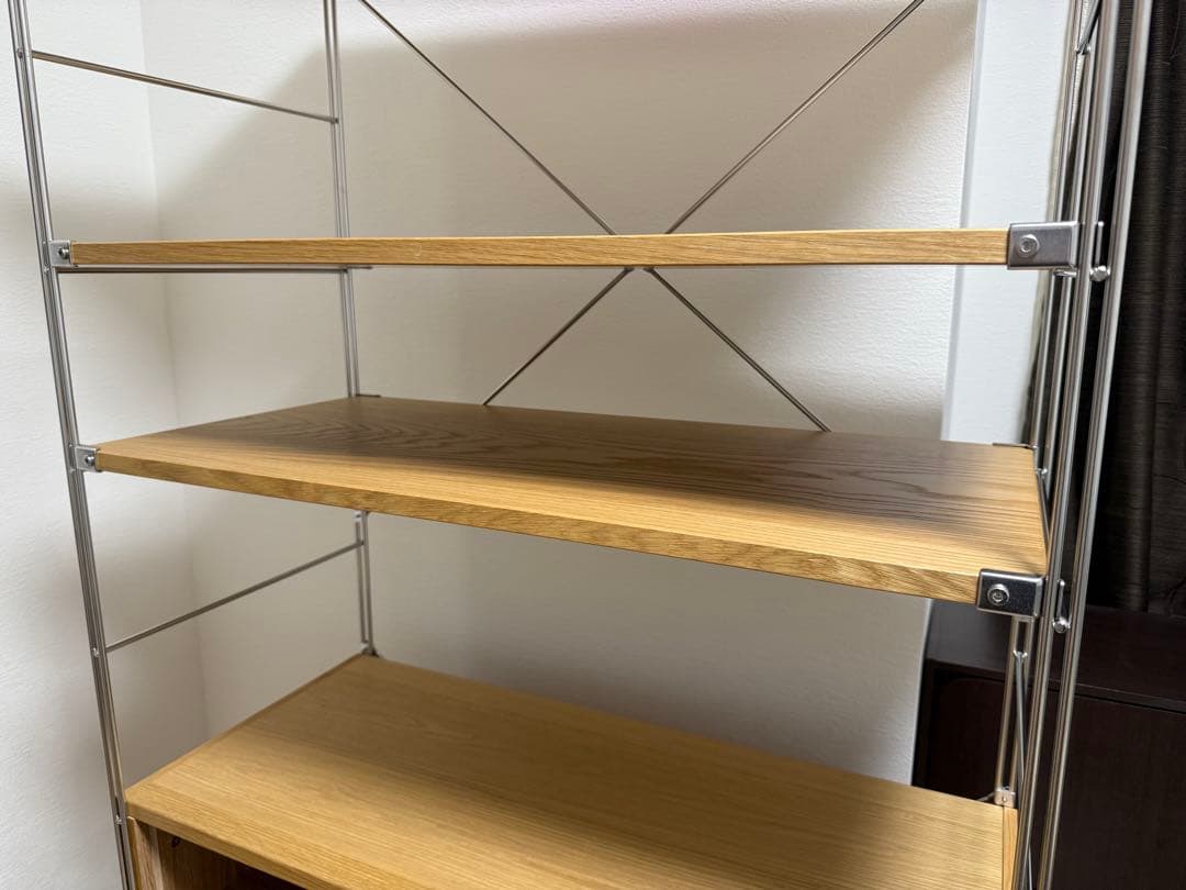 無印良品 ステンレスユニットシェルフ・オーク材セット