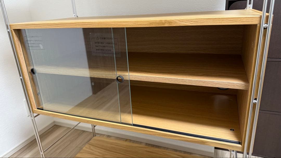 無印良品 ステンレスユニットシェルフ・オーク材セット