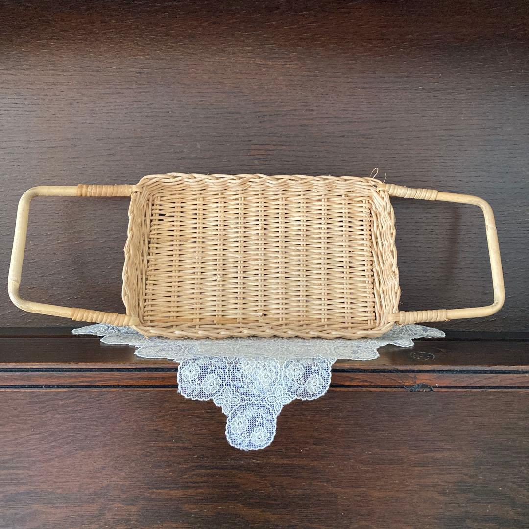 ファイヤーキング　ローフパン　アンバー　籐　トレイ　USA