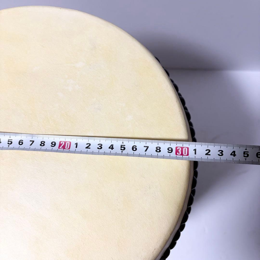 和太鼓 1尺1寸（面33cm）長胴太鼓 ケヤキ塗り くりぬき胴