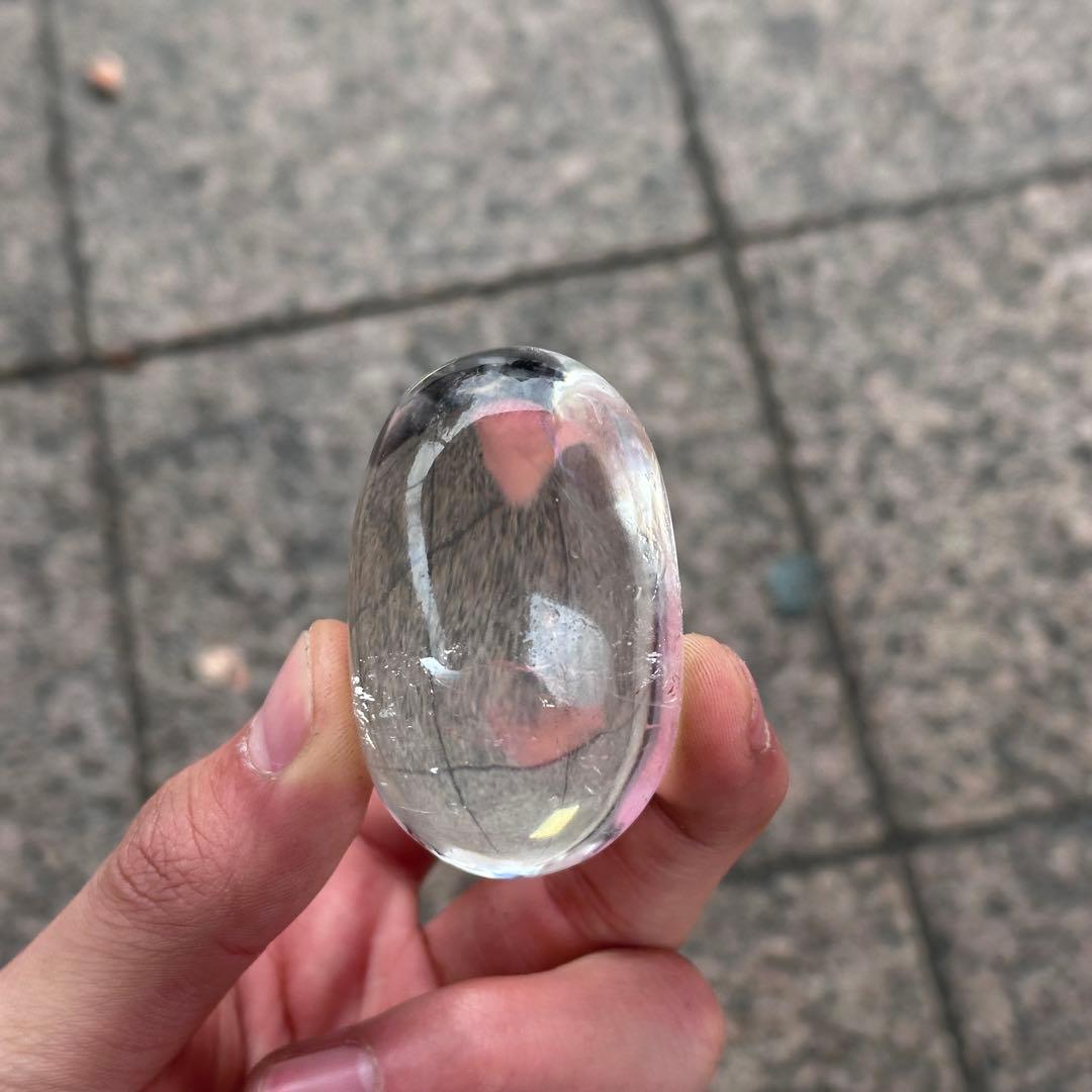 天然石水晶の握り石　ご購入前に在庫確認必要G.855