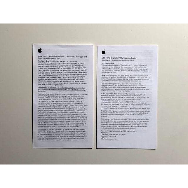 【箱なし】純正 USB-C Digital AV Multiport アダプタ