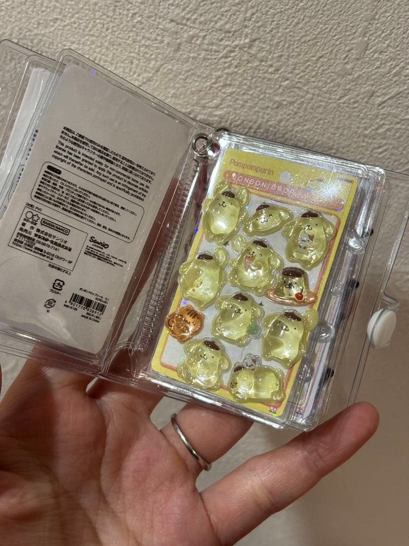 【ハンドメイド】ミニシール帳　サンリオ　ボンボンドロップmini チャーム2個付