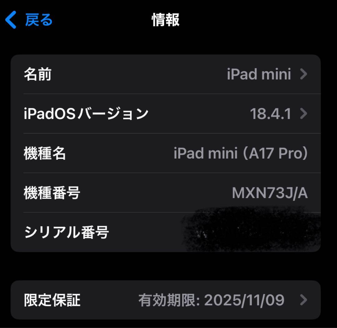 iPad mini (第7世代) 128GB Wi-Fi 即日発送