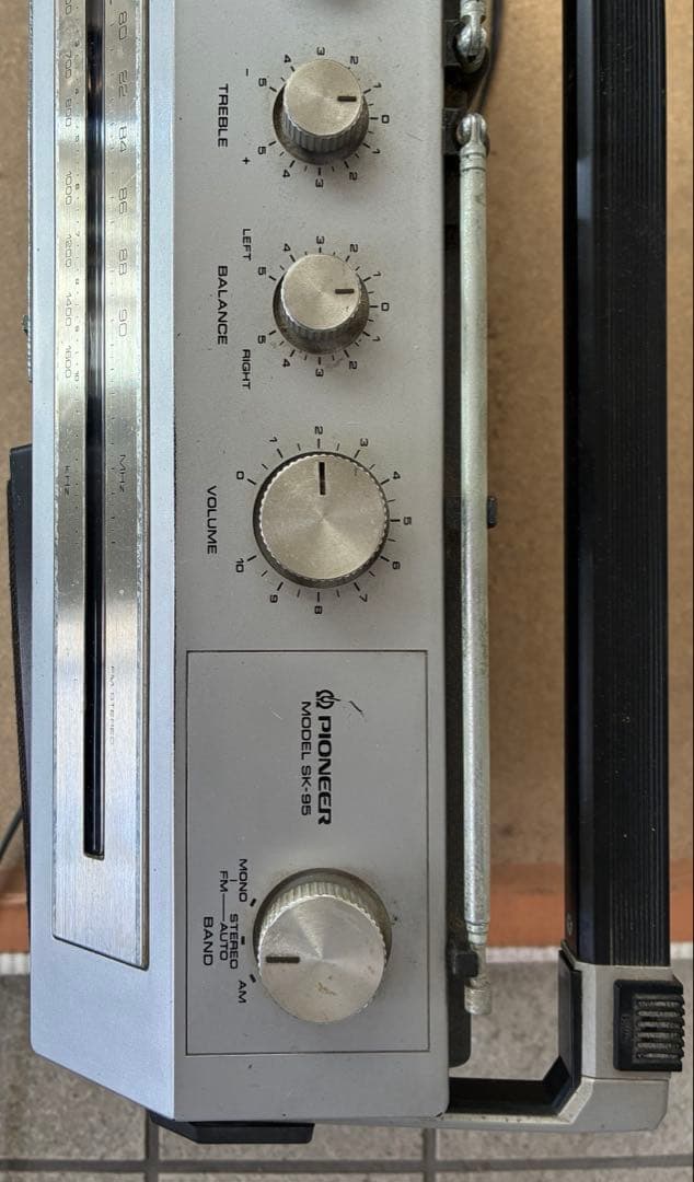 PIONEER ランナウェイ SK-95 ラジカセ 昭和 レトロ 店舗用装飾品