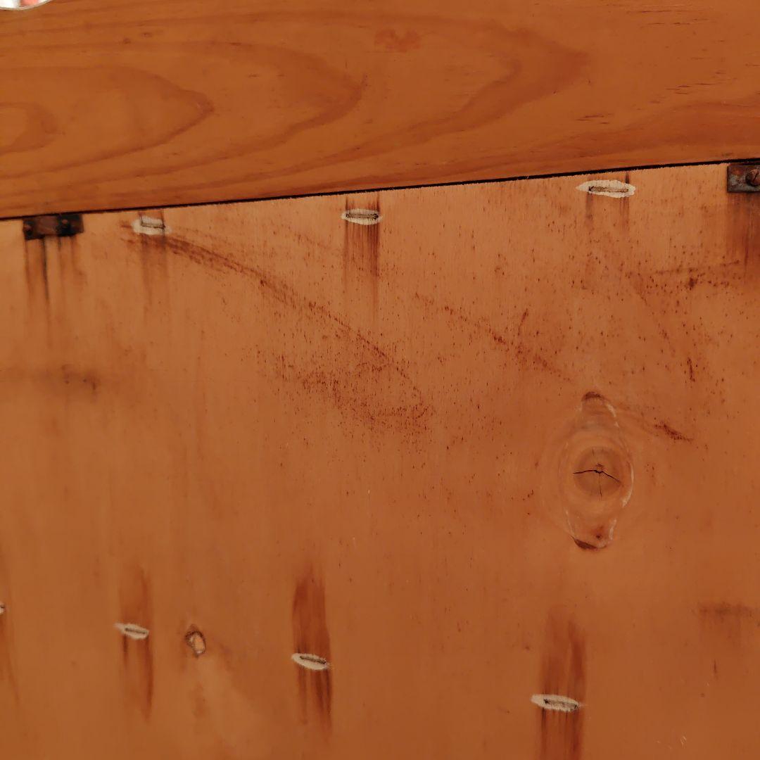 カントリー雑貨　トールペイント　花柄木製シェルフ