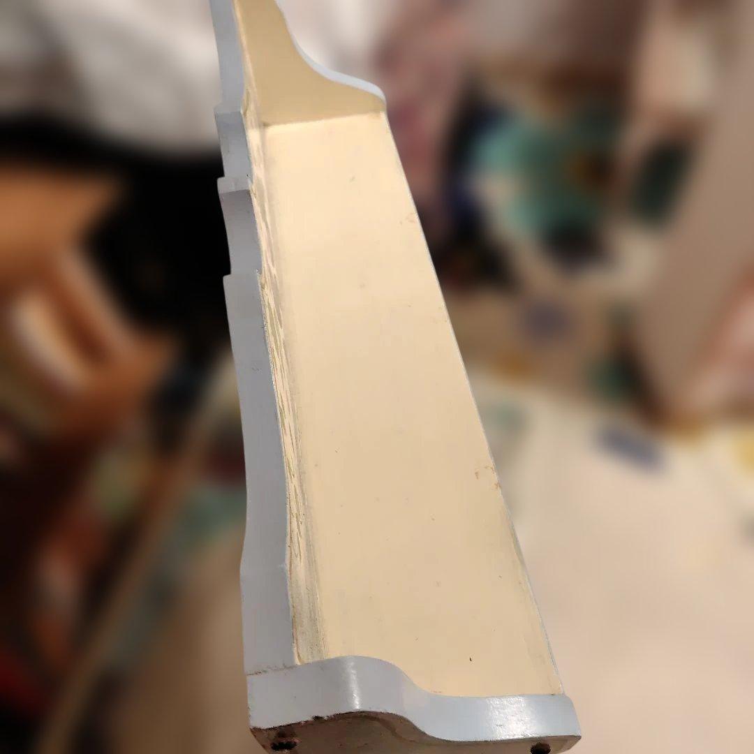 カントリー雑貨　トールペイント　花柄木製シェルフ