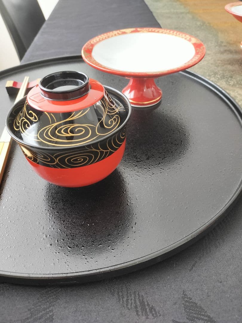 A657★有田焼、高台、酒杯、漆器おわんセット（おわん新品未使用）13点