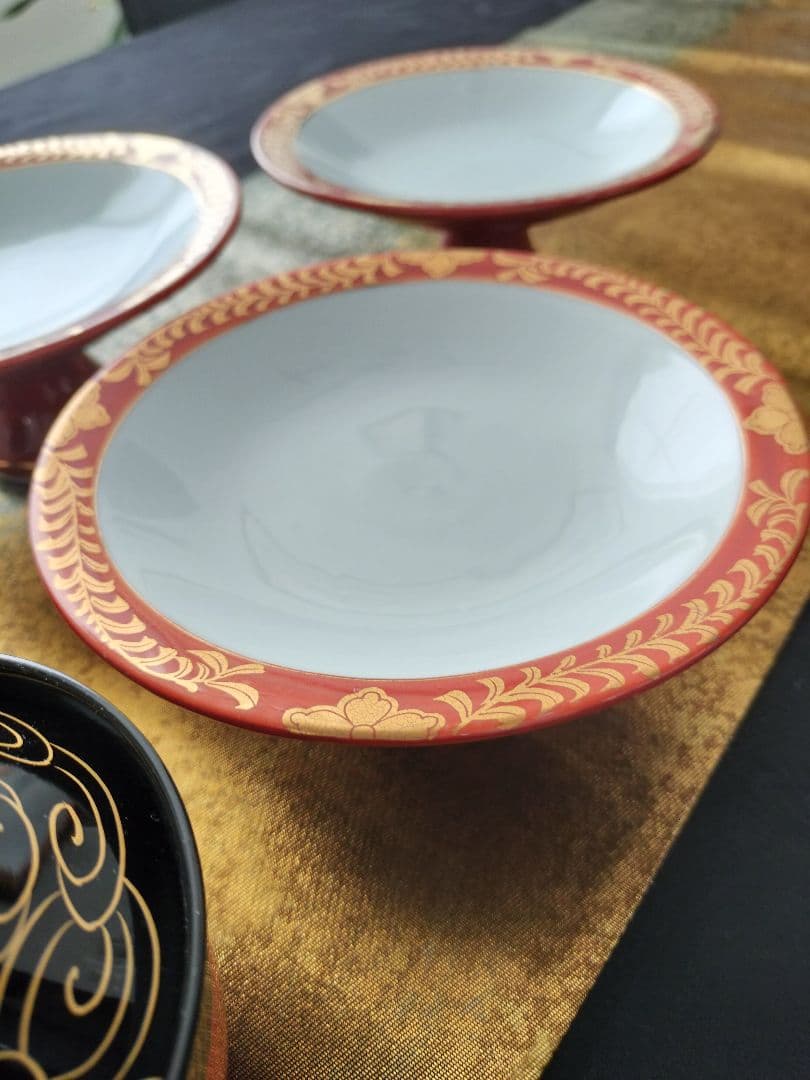 A657★有田焼、高台、酒杯、漆器おわんセット（おわん新品未使用）13点