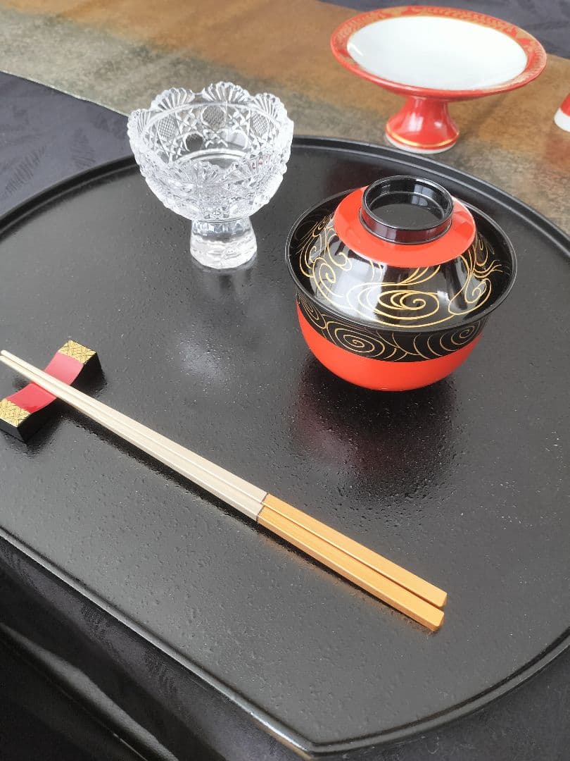 A657★有田焼、高台、酒杯、漆器おわんセット（おわん新品未使用）13点