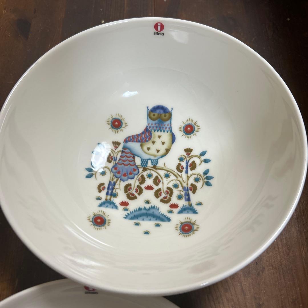 イッタラ　 タイカ　ボウル　ふくろう　深皿　サラダボウル　2個