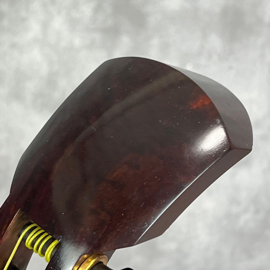 津軽三味線　綾杉胴　紅木　トチ多数　一本溝　糸巻きK9　上駒9金　正寸　津軽塗